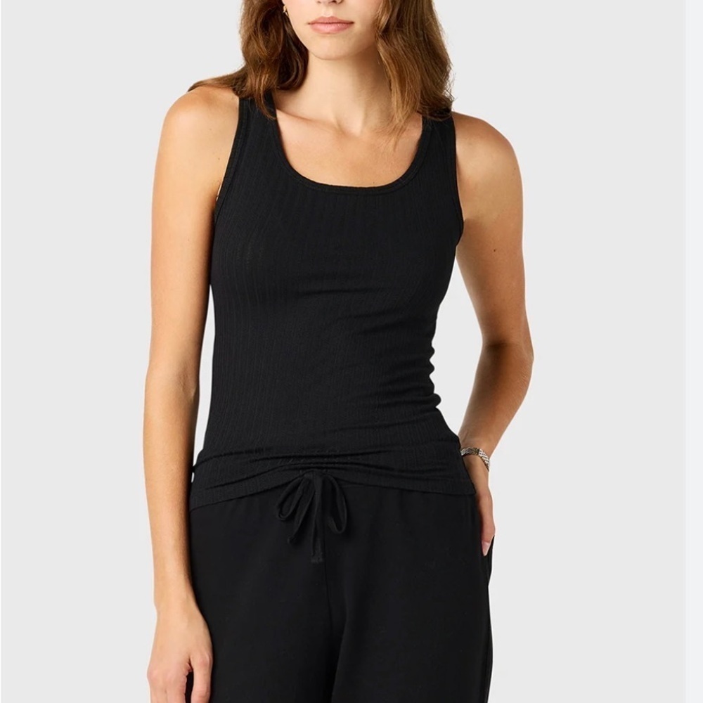 The lady & the sailor dark gray tank size 3/M-L